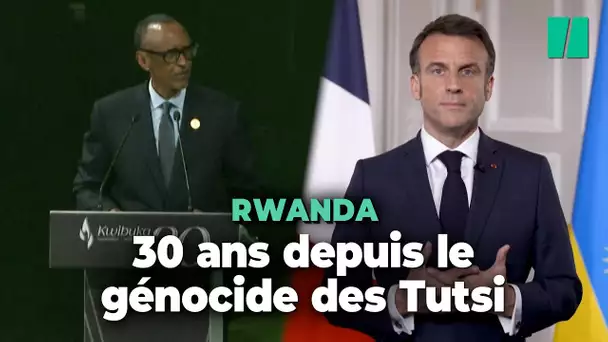 Génocide des Tutsi : les mots du président rwandais Paul Kagame et d'Emmanuel Macron