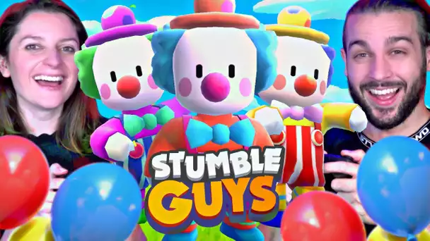 LE GANG DES CLOWNS SUR STUMBLE GUYS ! GUILLAUME ET KIM