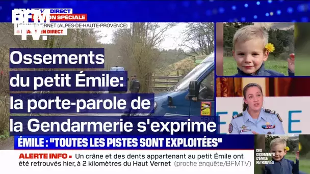 Découverte des ossements du petit Émile: la porte-parole de la Gendarmerie nationale s'exprime