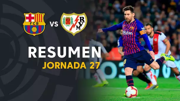 Resumen de FC Barcelona vs Rayo Vallecano (3-1)