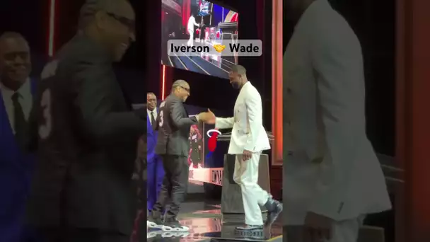 Allen Iverson welcomes Dwyane Wade to the stage! 👏 #23HoopClass | #Shorts