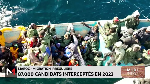 Migration irrégulière : 87.000 candidats interceptés en 2023