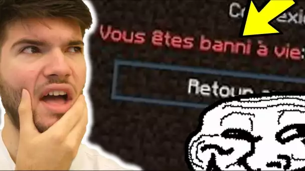 JE PRANK UN ADMIN IL ME BAN DE MON SERVEUR A VIE ! TROLL MINECRAFT