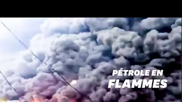 Les images impressionnantes d'un incendie au Nigéria après l'explosion d'un oléoduc