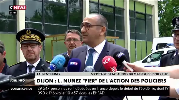 Dijon : Laurent Nuñez «fier» de l'action des policiers