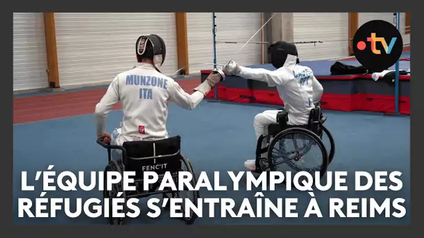 L'équipe paralympique des réfugiés s'entraîne à Reims avant les Jeux