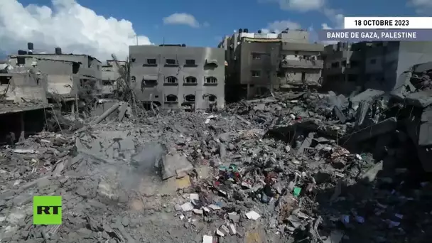 Gaza : des bâtiments réduits à l'état de ruines