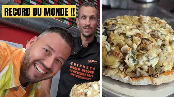 Une PIZZA aux 1001 FROMAGES  : Record du monde battu !