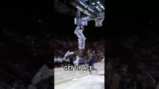 Ace has a meeting with the rim!