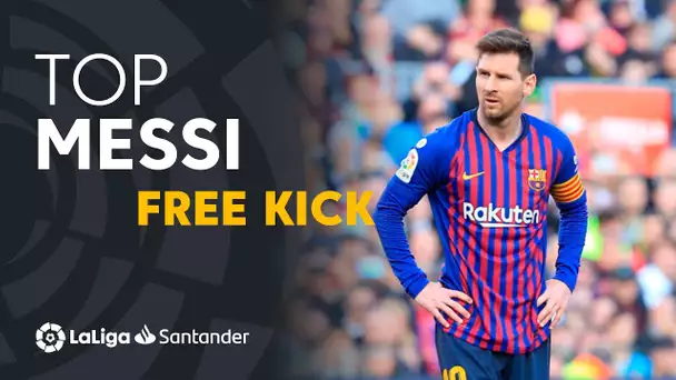 TOP Goles de Falta de Lionel Messi LaLiga Santander 2018/2019