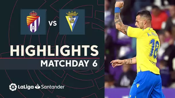 Resumen de Real Valladolid vs Cádiz CF (0-1)