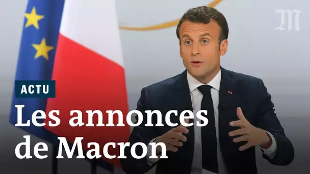 Institutions, impôts, écologie : les annonces de Macron
