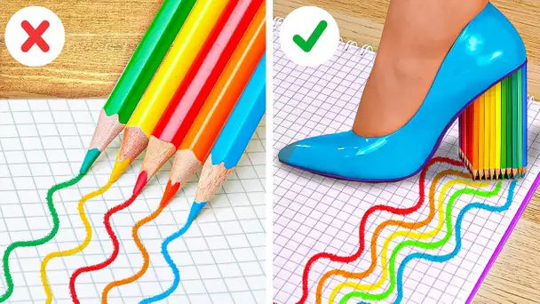 TROP COOL POUR L'ÉCOLE ? CRÉATIONS DIY BRILLANTES ET ASTUCES GÉNIALES POUR L'ÉCOLE