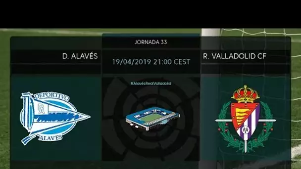 Calentamiento D. Alavés vs R. Valladolid CF