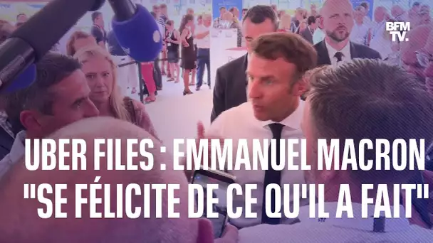 Emmanuel Macron réagit aux Uber Files: "Je me félicite de ce que j'ai fait"