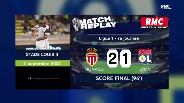 Monaco 2-1 OL : Lyon déçoit encore, le goal replay avec les commentaires RMC