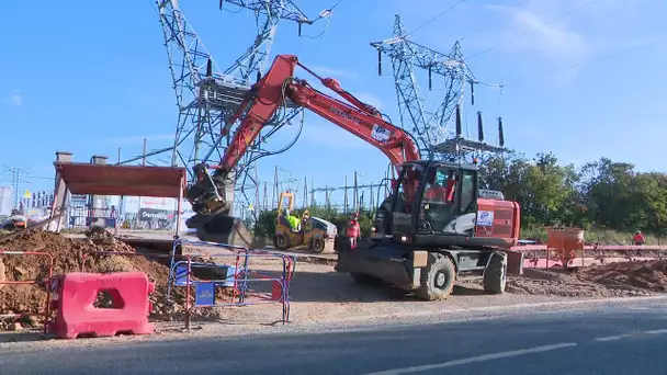 Fécamp : le chantier de raccordement électrique pour les éoliennes en mer