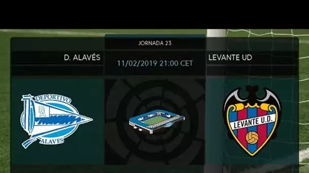 Calentamiento D. Alavés vs Levante UD