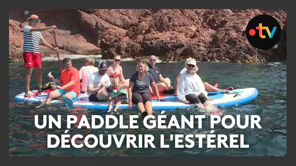 Insolite : un paddle géant dans l'Estérel pour découvrir les calanques