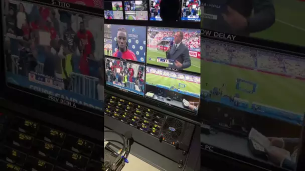 👀 La régie de beIN se prépare avant #PSGSDR ! #sportsshorts
