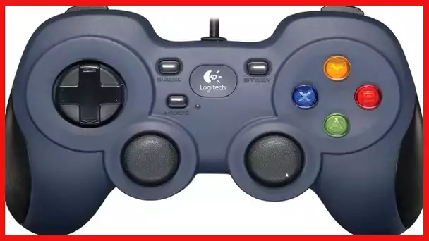 Logitech F310 Wired Gamepad Controller Console Like Layout 4 Switch D-Pad PC - Blue