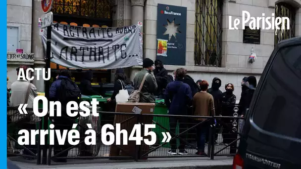 Paris : quelques dizaines de lycéens bloquent le lycée Racine