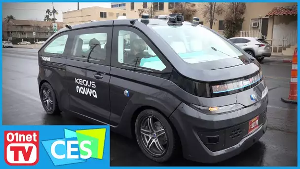 On a testé la voiture autonome de Navya dans les rues de Las Vegas - CES 2018