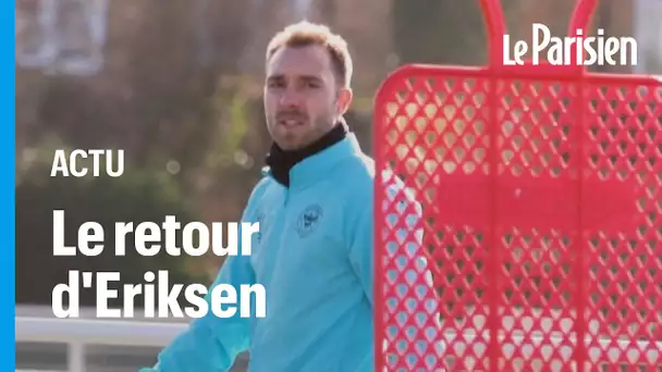 Huit mois après son arrêt cardiaque, le footballeur Eriksen rechausse les crampons