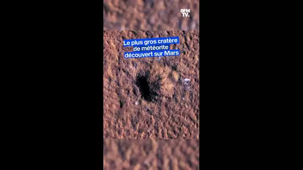 Voici l'image du plus gros cratère de météorite découvert sur Mars