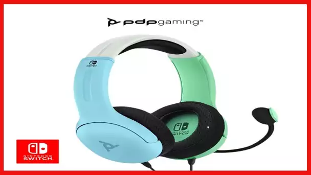 PDP Gaming LVL40 Stereo Headset with Mic for Nintendo Switch - PC, iPad, Mac, Laptop Compatible