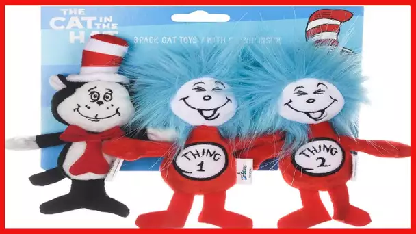 Dr. Seuss The Cat in the Hat Multi-Piece Cat Toys with Catnip Inside - Cat Toys from Dr Seuss