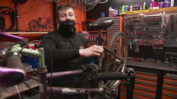 Sarthe : Erwann, 21 ans, créé "Brico-cycle"