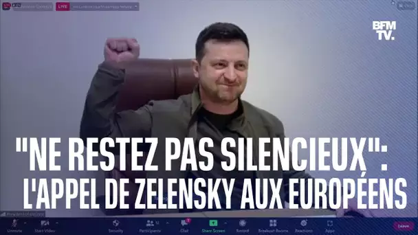 "Ne restez pas silencieux": l'appel de Volodymyr Zelensky aux Européens en intégralité