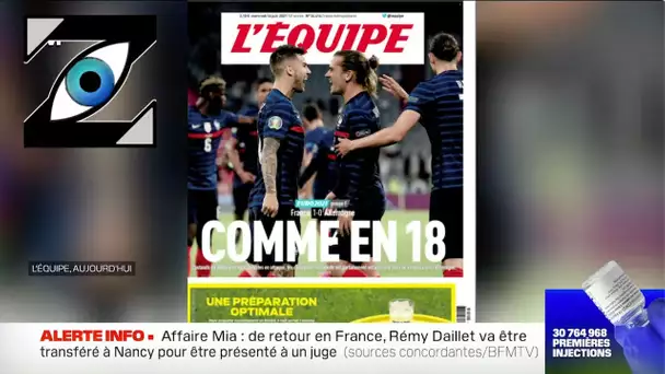 [Zap Télé] "Comme en 18" : la Une de l'Équipe fait polémique ! (17/06/21)