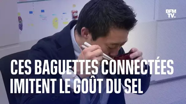 Des baguettes connectées qui imitent le goût du sel, pour en consommer moins