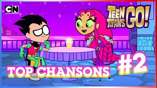 Teen Titans Go ! en français | 🎤 Les plus belles chansons d&#039;amour #2 💖