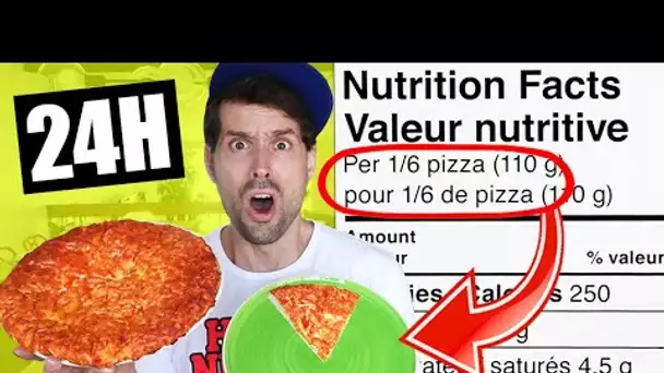 JE MANGE QUE LES PORTIONS RECOMMANDÉES PENDANT 24H - HUBY