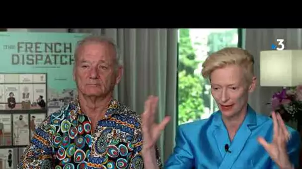 #Cannes2021 - Entretien avec Bill Murray et Tilda Swinton pour le film "The french dispatch"