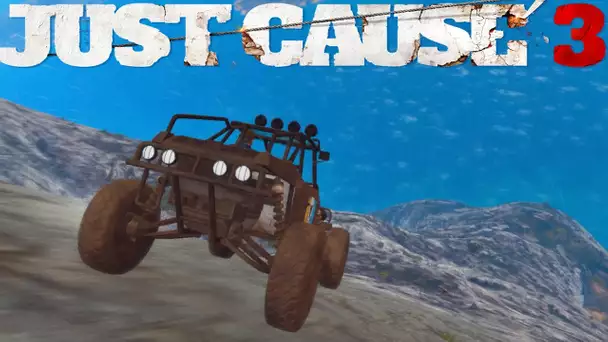 JUST CAUSE 3 SAUTER EN TRACTEUR DANS LE VOLCAN...