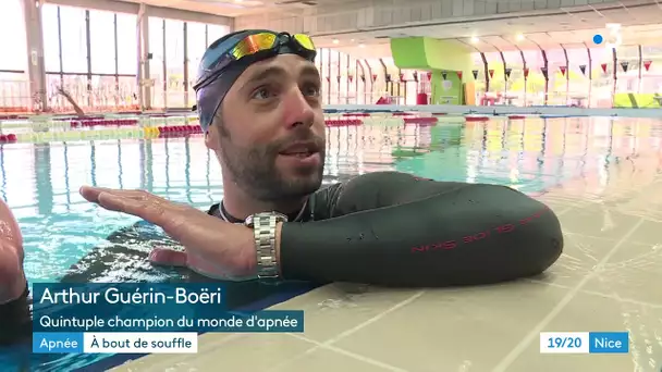 Le Niçois Arthur Guérin-Boëri, il a nagé 120 m sous la glace : il reprend l'entraînement à Nice