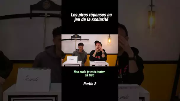 Les pires réponses du jeu de la scolarité. Partie 2