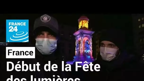 Fête des lumières : les Lyonnais, masqués, renouent avec la tradition • FRANCE 24