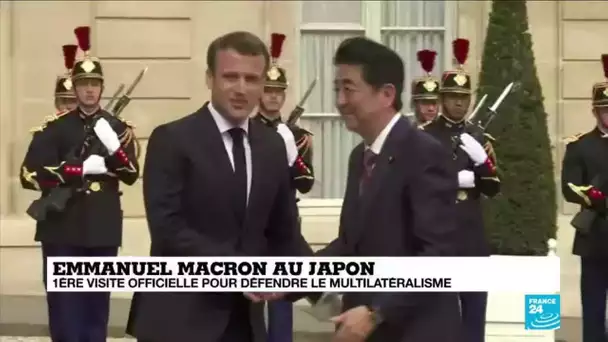 Emmanuel Macron en visite au Japon pour défendre le multilatéralisme