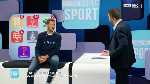 Elliot Benchetrit : 'C&#039;est une chance incroyable de se qualifier pour Roland-Garros'