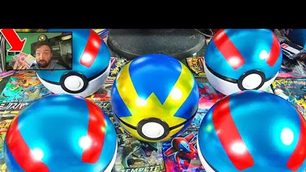 MEILLEURE Ouverture de 5 VRAIE POKEBALL DE BOOSTER POKEMON !