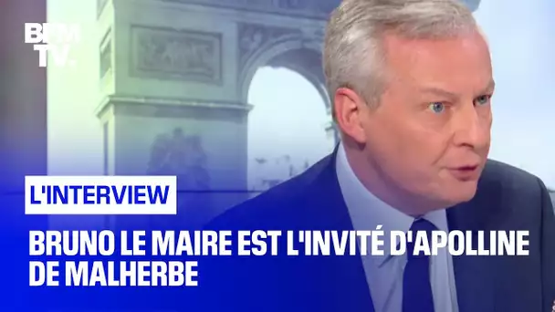 Bruno Le Maire face à Apolline de Malherbe en direct