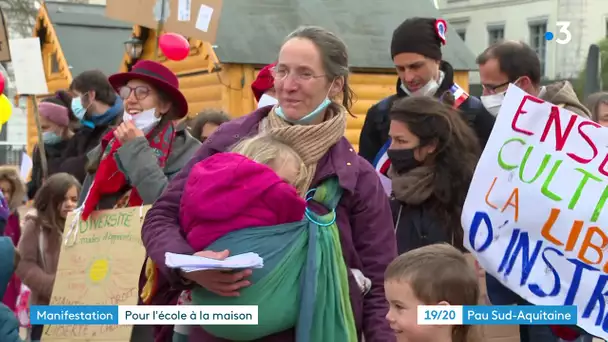 Pau : manifestation pour l'école à la maison