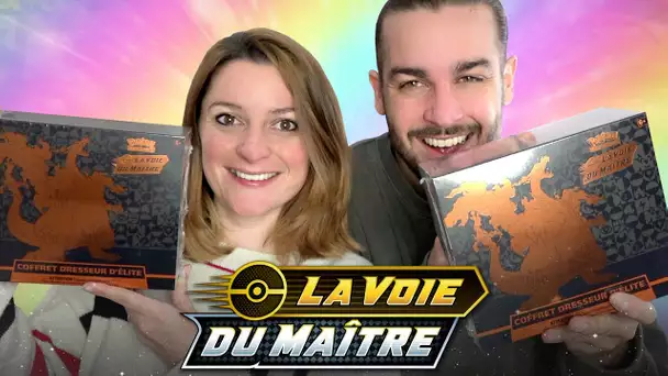 DUEL OUVERTURE CARTES POKEMON COFFRETS ELITE TRAINER BOX LA VOIE DU MAITRE !