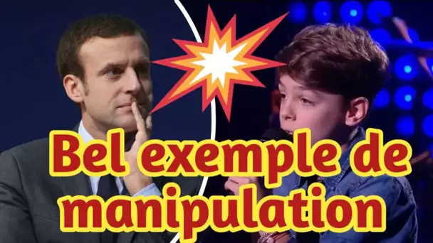 The voice kids : Arnaud, 10 ans, est époustouflant -- il interpelle Emmanuel Macron