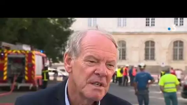 Effondrement de la chaussée au centre-ville d&#039;Amiens